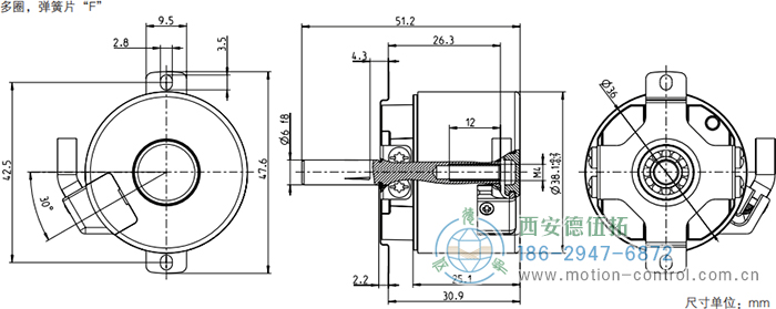 AD34光电绝对值电机反馈编码器外形及安装尺寸(多圈，弹簧片F) - 免费电影手机在线观看,中文精品久久久久国产网址,亚洲一级无码一区二区一,精品亚洲成AV人在线观看,中文字幕无码一区二区免费,中文字幕日本不卡一二三区