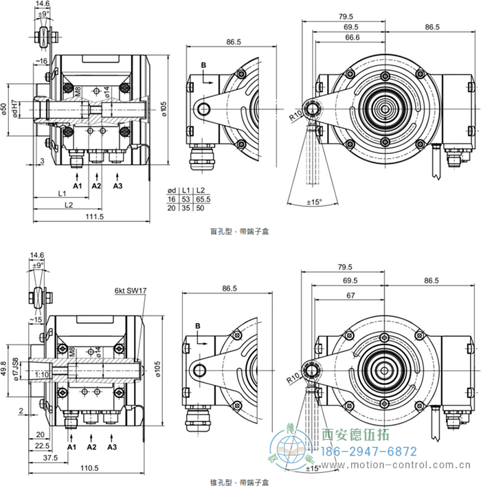 HMG10P-B - EtherNet/IP绝对值重载编码器外形及安装尺寸(盲孔型或锥孔型) - 免费电影手机在线观看,中文精品久久久久国产网址,亚洲一级无码一区二区一,精品亚洲成AV人在线观看,中文字幕无码一区二区免费,中文字幕日本不卡一二三区