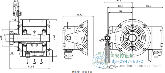 HMG10-T - PROFINET绝对值重载编码器外形及安装尺寸(通孔型) - 免费电影手机在线观看,中文精品久久久久国产网址,亚洲一级无码一区二区一,精品亚洲成AV人在线观看,中文字幕无码一区二区免费,中文字幕日本不卡一二三区