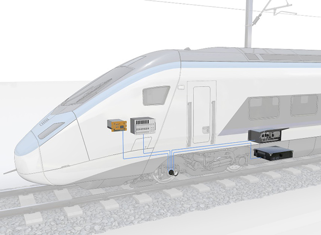 图1：一个速度传感器通过4个彼此独立的感应单元同时服务多达4个子系统。