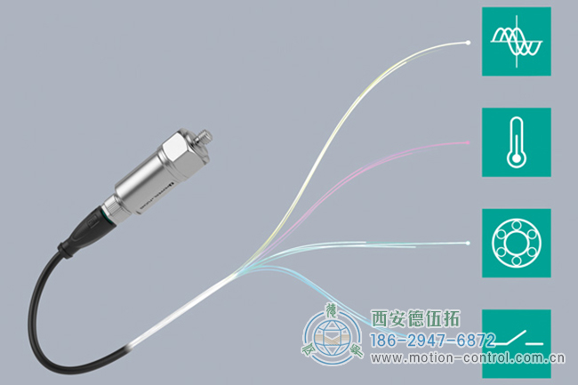 倍加福 的振动传感器确定振动速度和加速度以及温度和轴承状况。