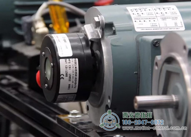 图 2：空心轴编码器可以直接安装在电机或从动轴上。