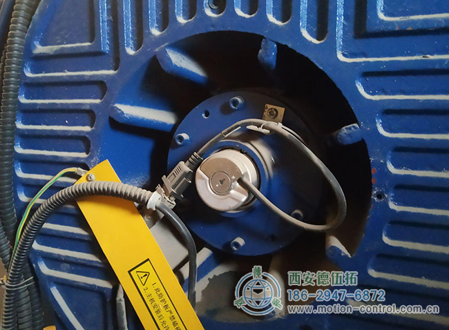 图为应用于电梯曳引机的海德汉编码器