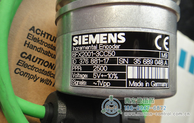 图为德国西门子原装进口的增量编码器照片