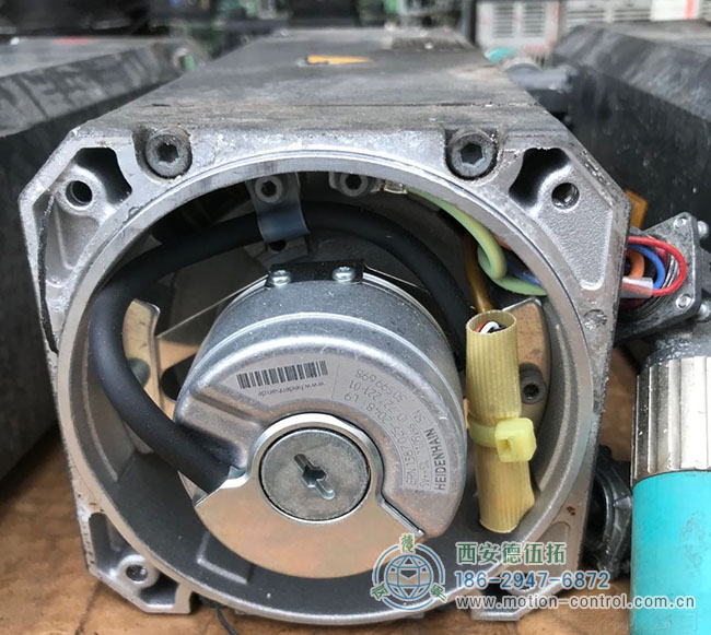 图为内置海德汉编码器的伺服电机内部结构照片