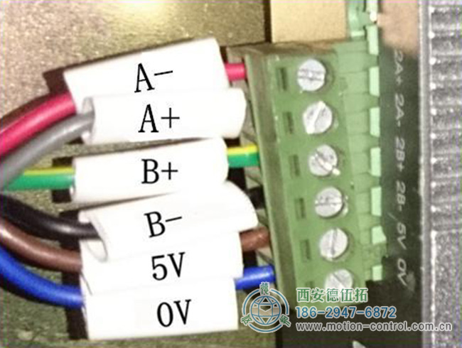 图为增量编码器接线颜色对照图 图为增量编码器接线颜色对照图