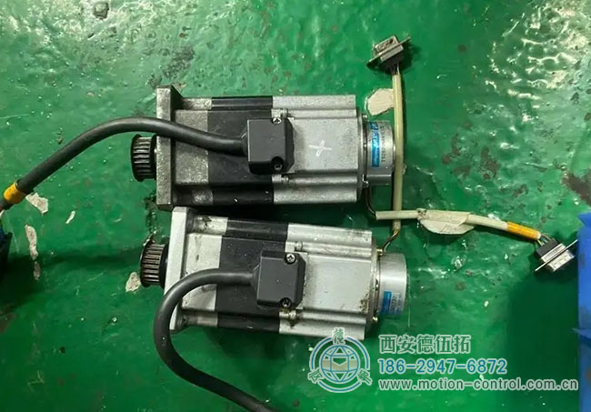 图为电机与编码器配合使用的照片