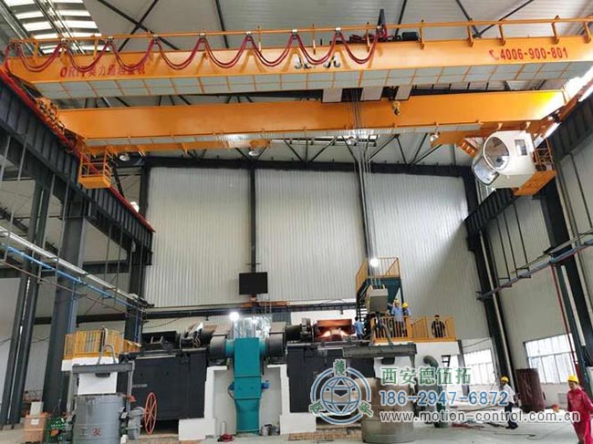 图为重载编码器在冶金吊车行业的应用照片