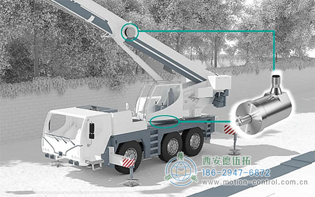 重载编码器在汽车起重机的应用示意图