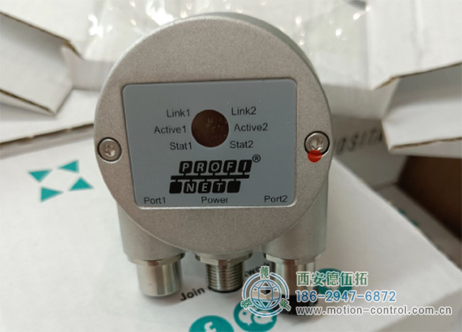图为POSITAL OCD系列Profinet接口的多圈编码器照片
