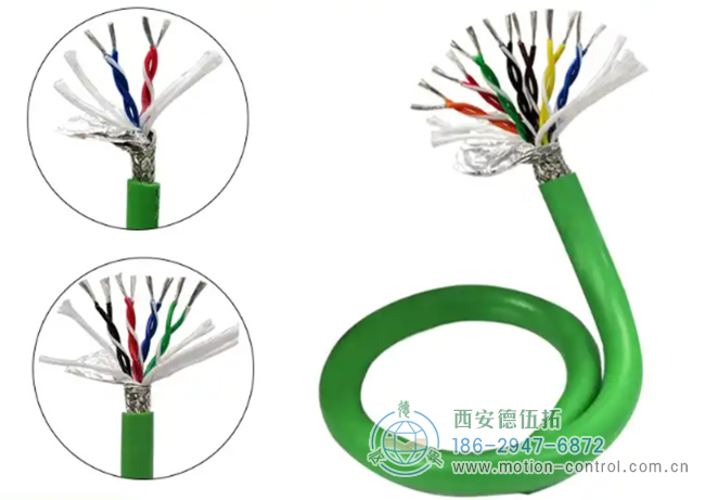 图为编码器常用的双胶屏蔽线缆的照片